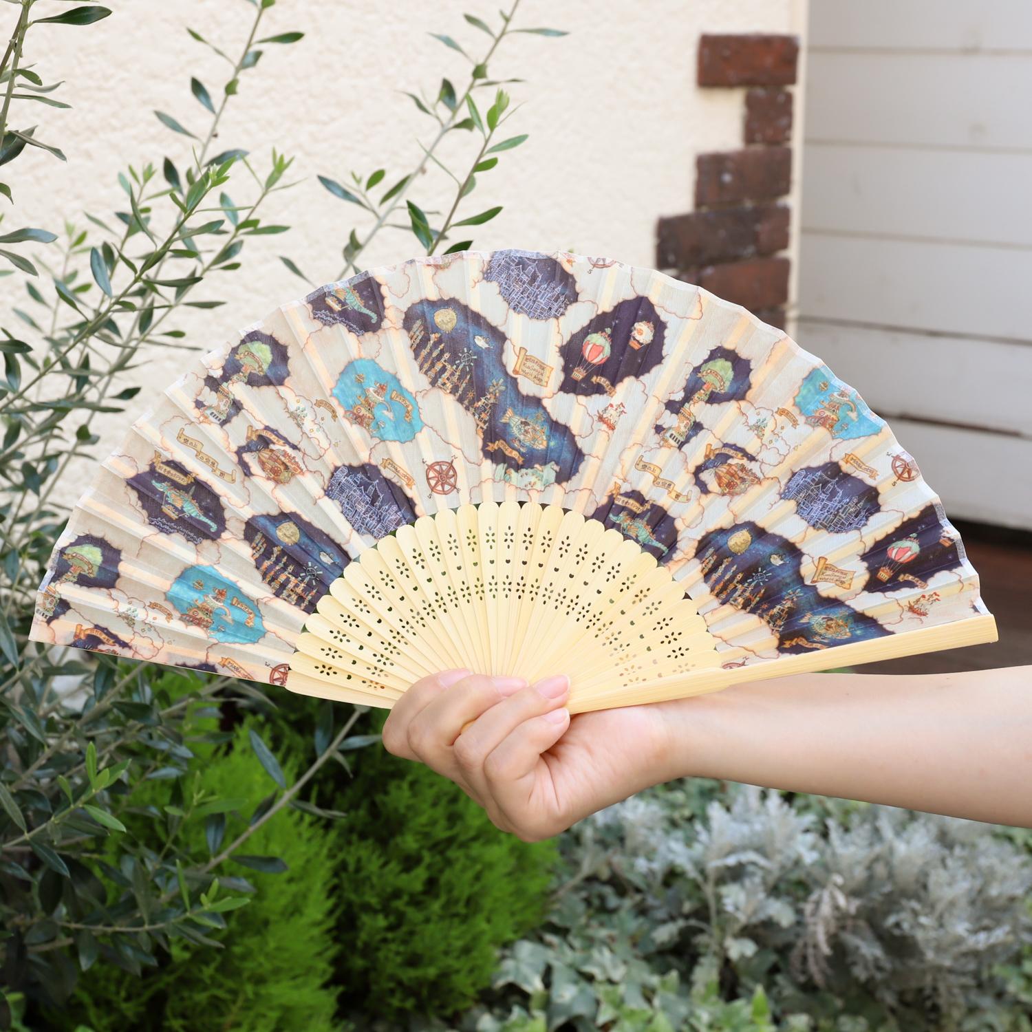 扇子「星空想街の地図」空想街雑貨店オリジナル扇子 | 10枚目