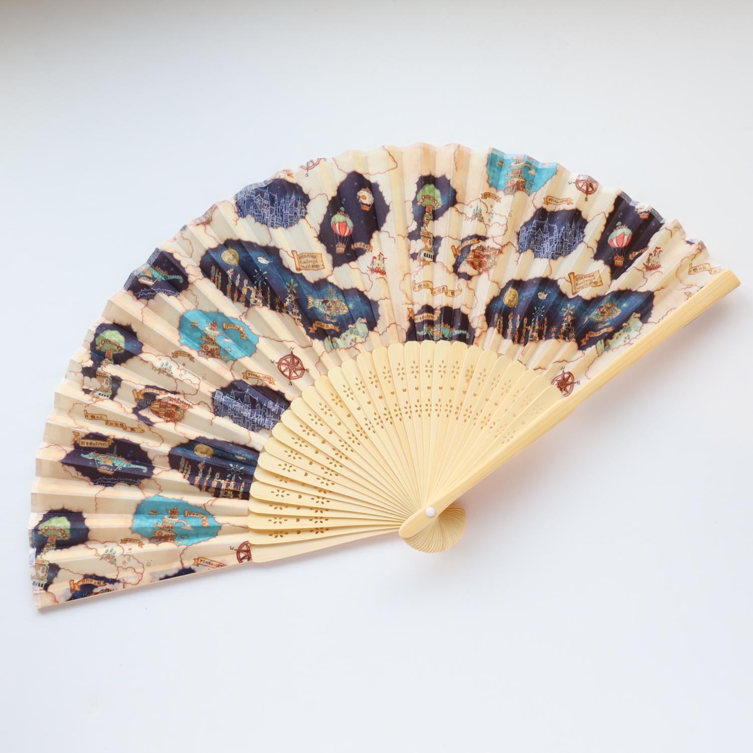 扇子「星空想街の地図」空想街雑貨店オリジナル扇子 | 3枚目