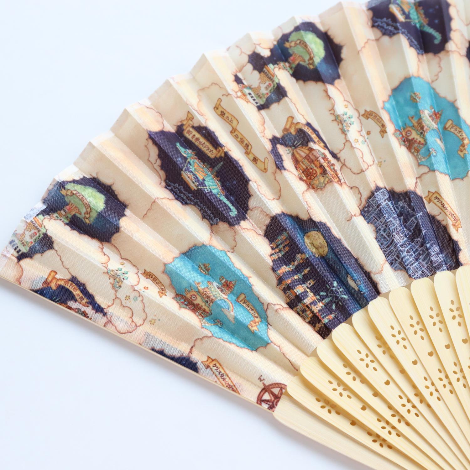 扇子「星空想街の地図」空想街雑貨店オリジナル扇子 | 5枚目