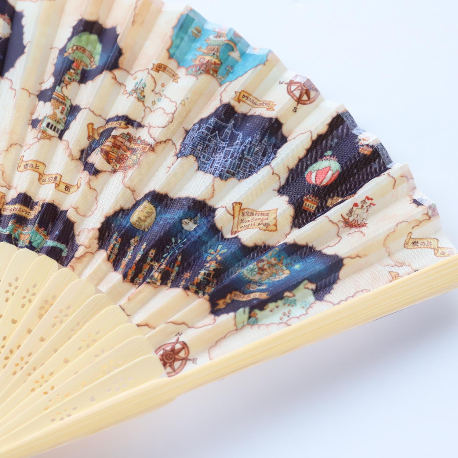 扇子「星空想街の地図」空想街雑貨店オリジナル扇子 | 7枚目