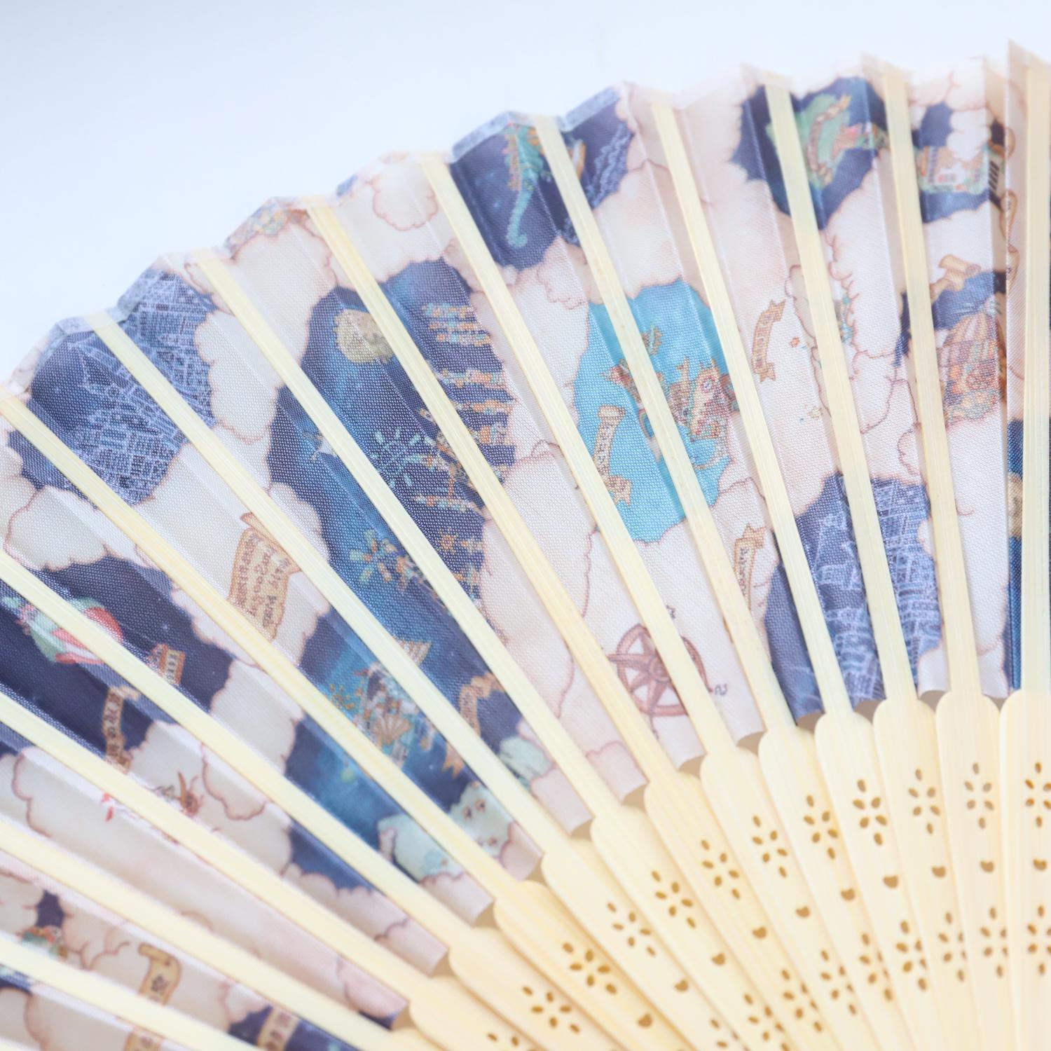 扇子「星空想街の地図」空想街雑貨店オリジナル扇子 | 9枚目