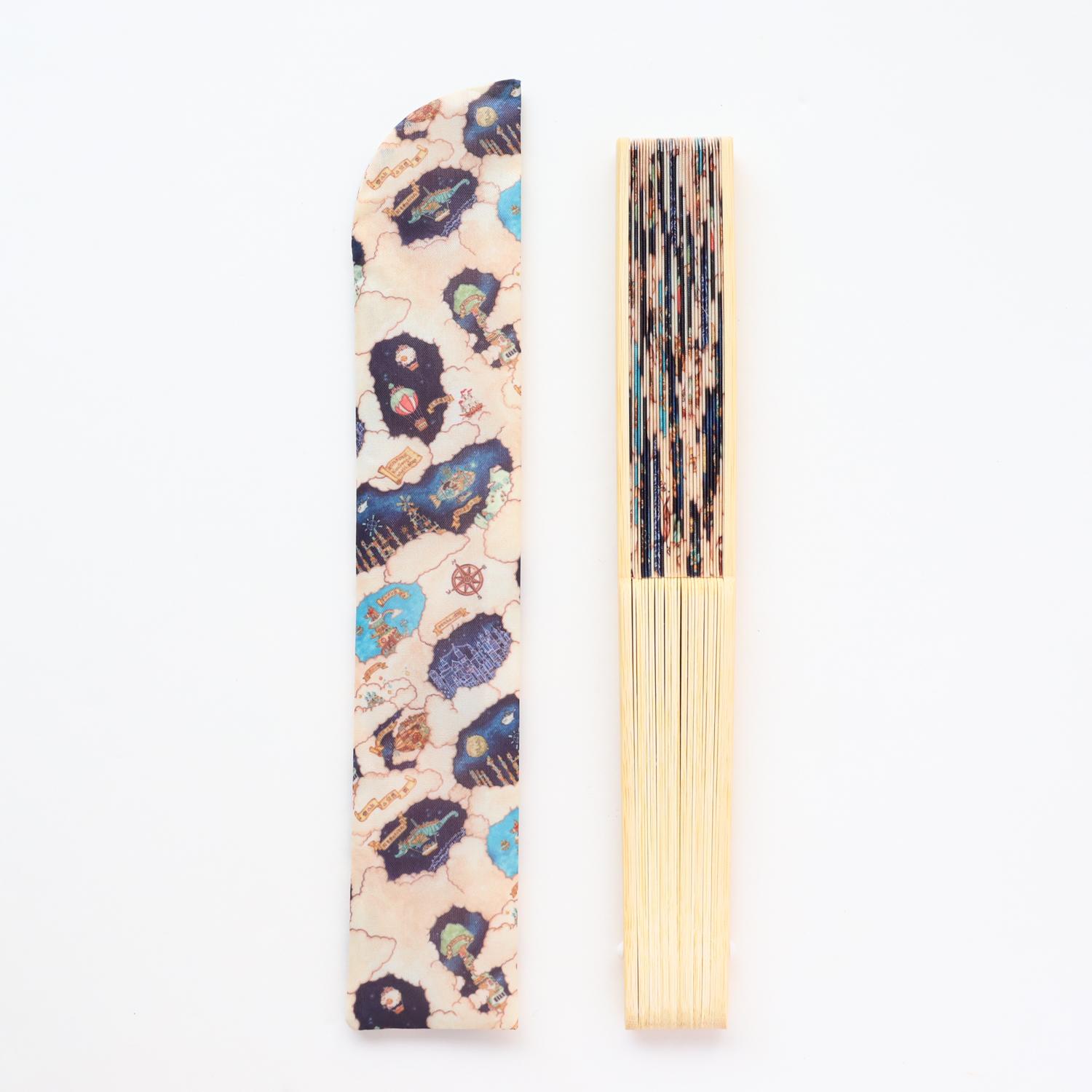 扇子「星空想街の地図」空想街雑貨店オリジナル扇子 | 13枚目