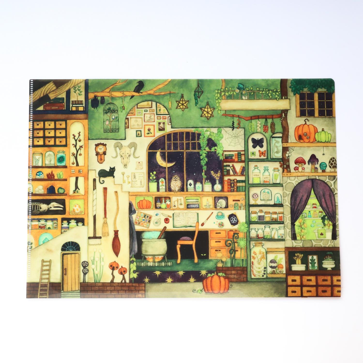 クリアファイルA4サイズ「魔法使いの部屋」 | 3枚目