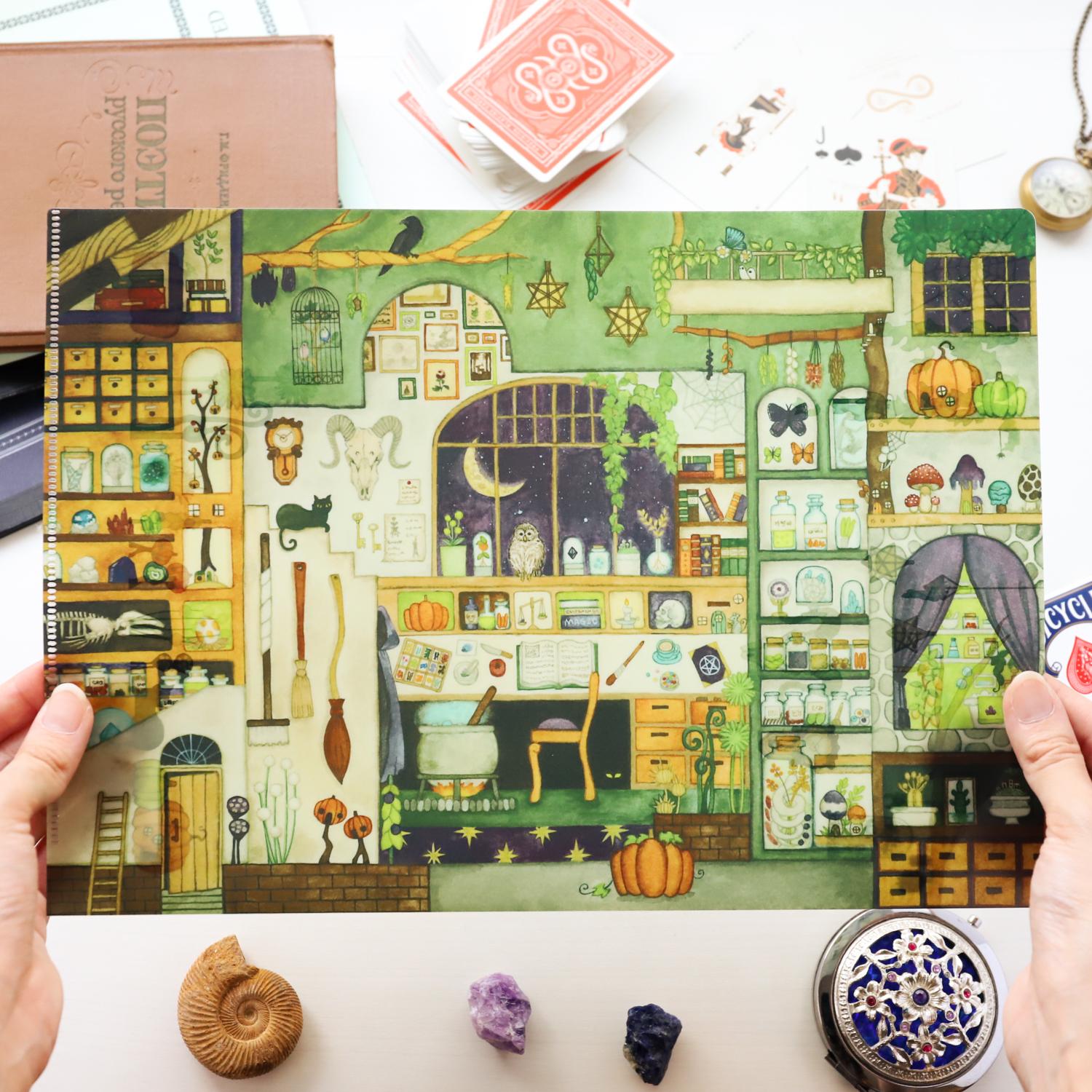 クリアファイルA4サイズ「魔法使いの部屋」 | 2枚目